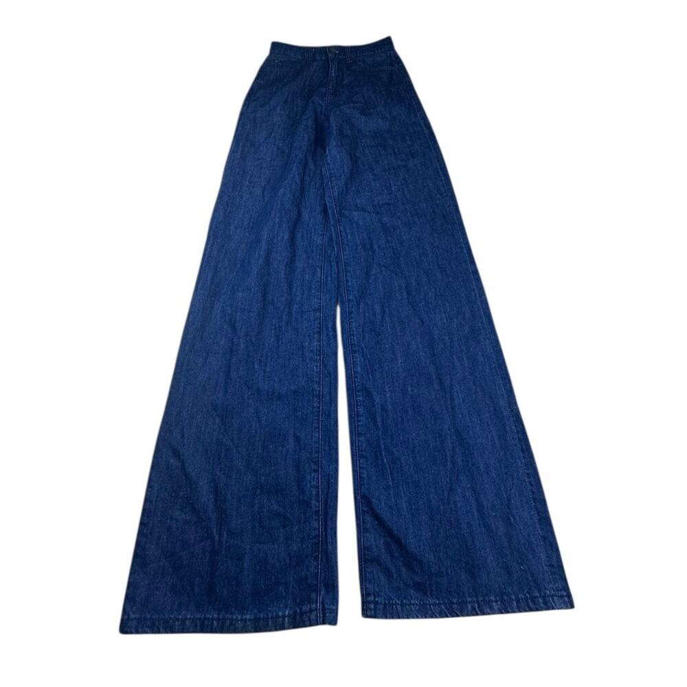 We Wore What Wide Leg High Rise Jeans Dark Wash Size 25 X 32.5
